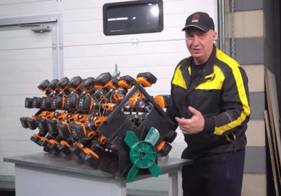 EV „двигателят“, направен от 50 акумулаторни бормашини, е глупав и брилянтен